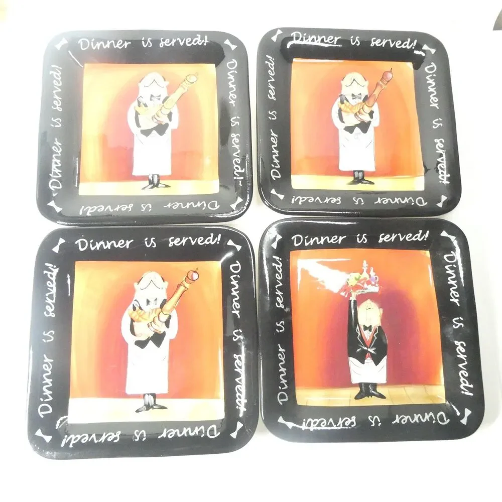 4 Square Plates 8